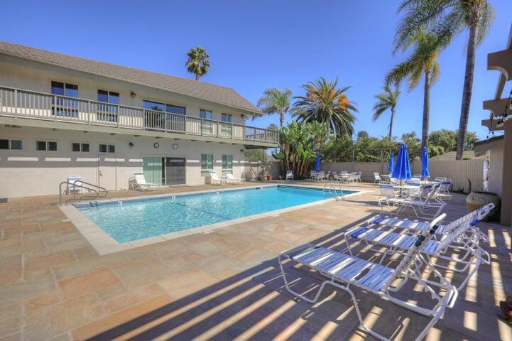 5740 Encina Road, Unit 3 Goleta, CA 93117 - Photo 24 of 25 a view of outdoor space with swimming pool and lounge chair