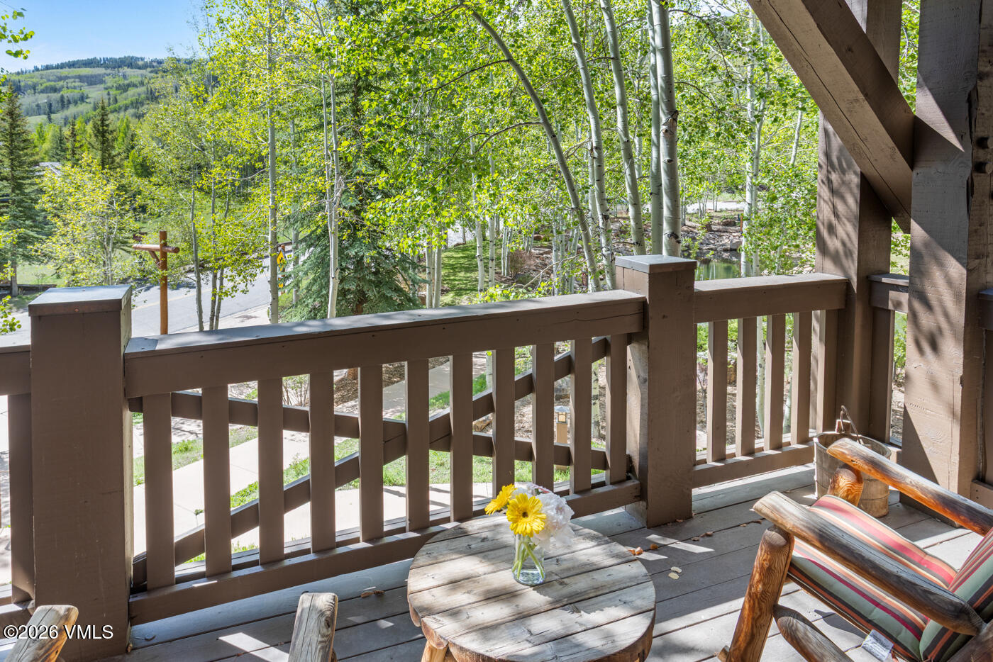 1087 Bachelor Ridge Road, Unit 203 Avon, CO 81620 - Photo 4 of 25 Balcony Overlooking Ski Runs