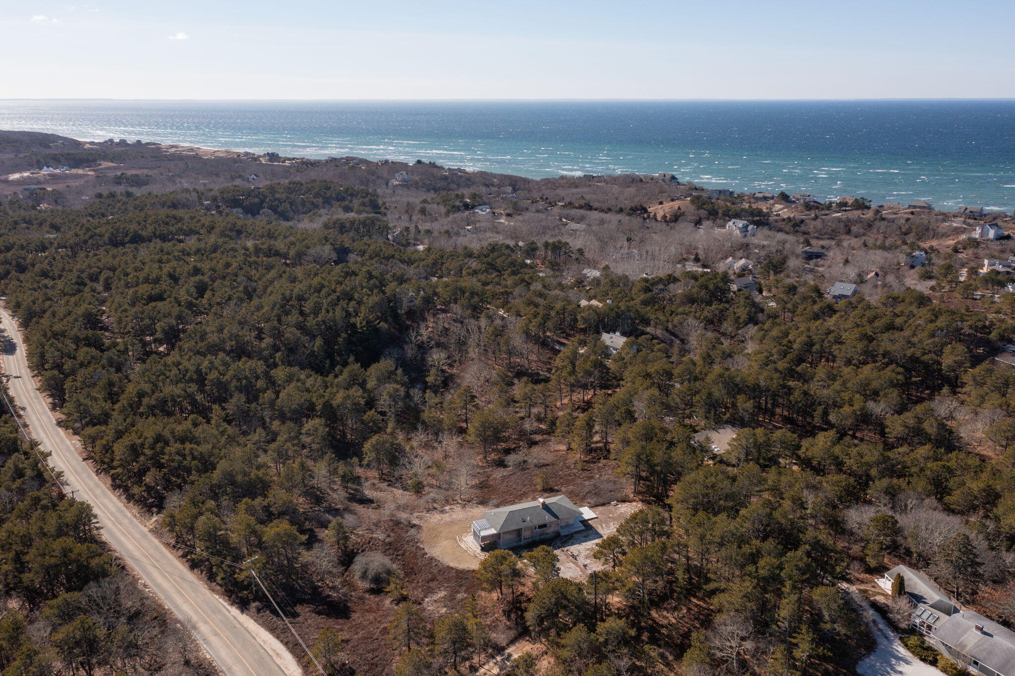 2 Cobb Road Truro, MA 02666 - Photo 31 of 38 an aerial view of house with yard and mountain view in back