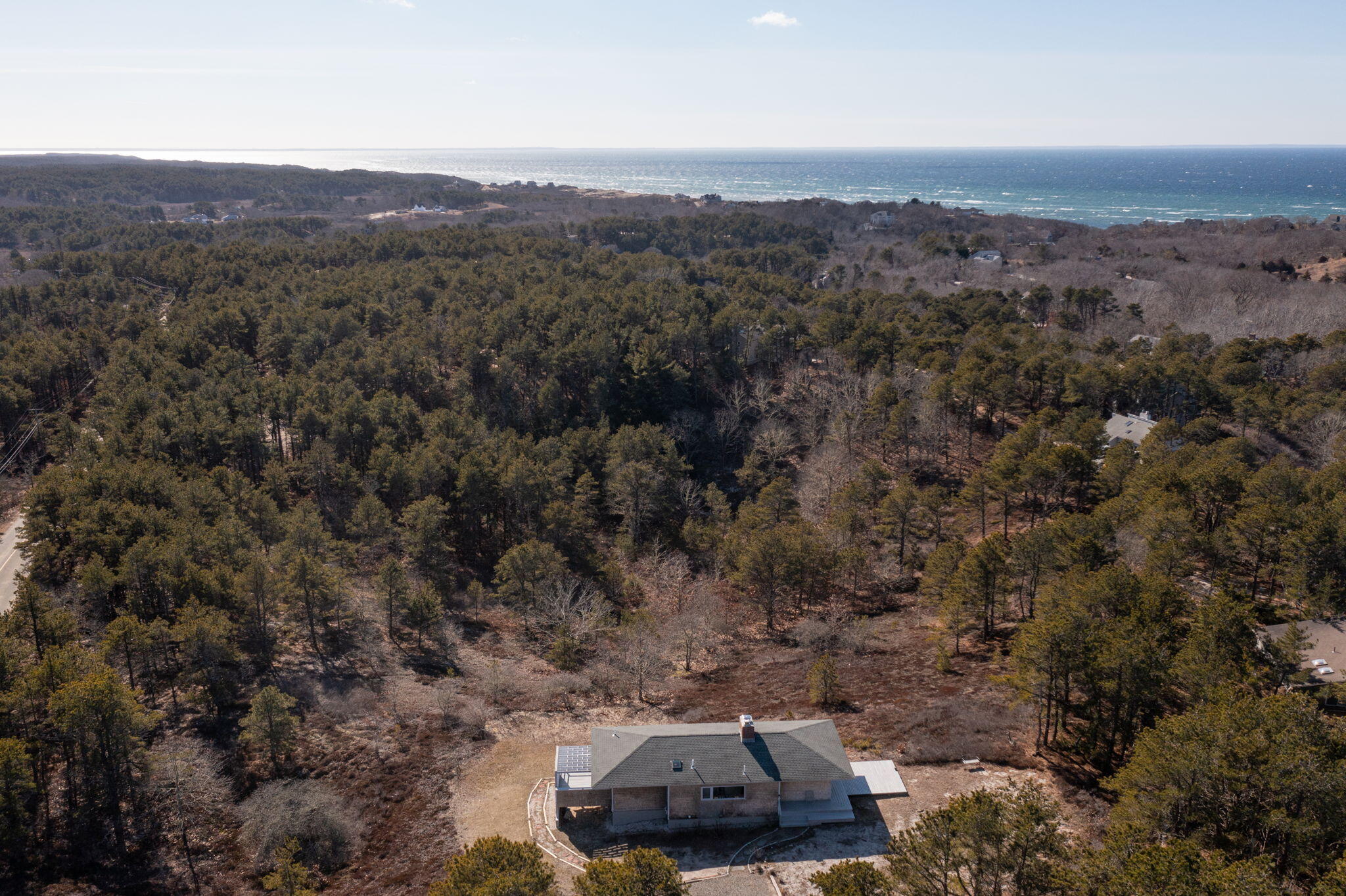 2 Cobb Road Truro, MA 02666 - Photo 37 of 38 an aerial view of a house with mountain view