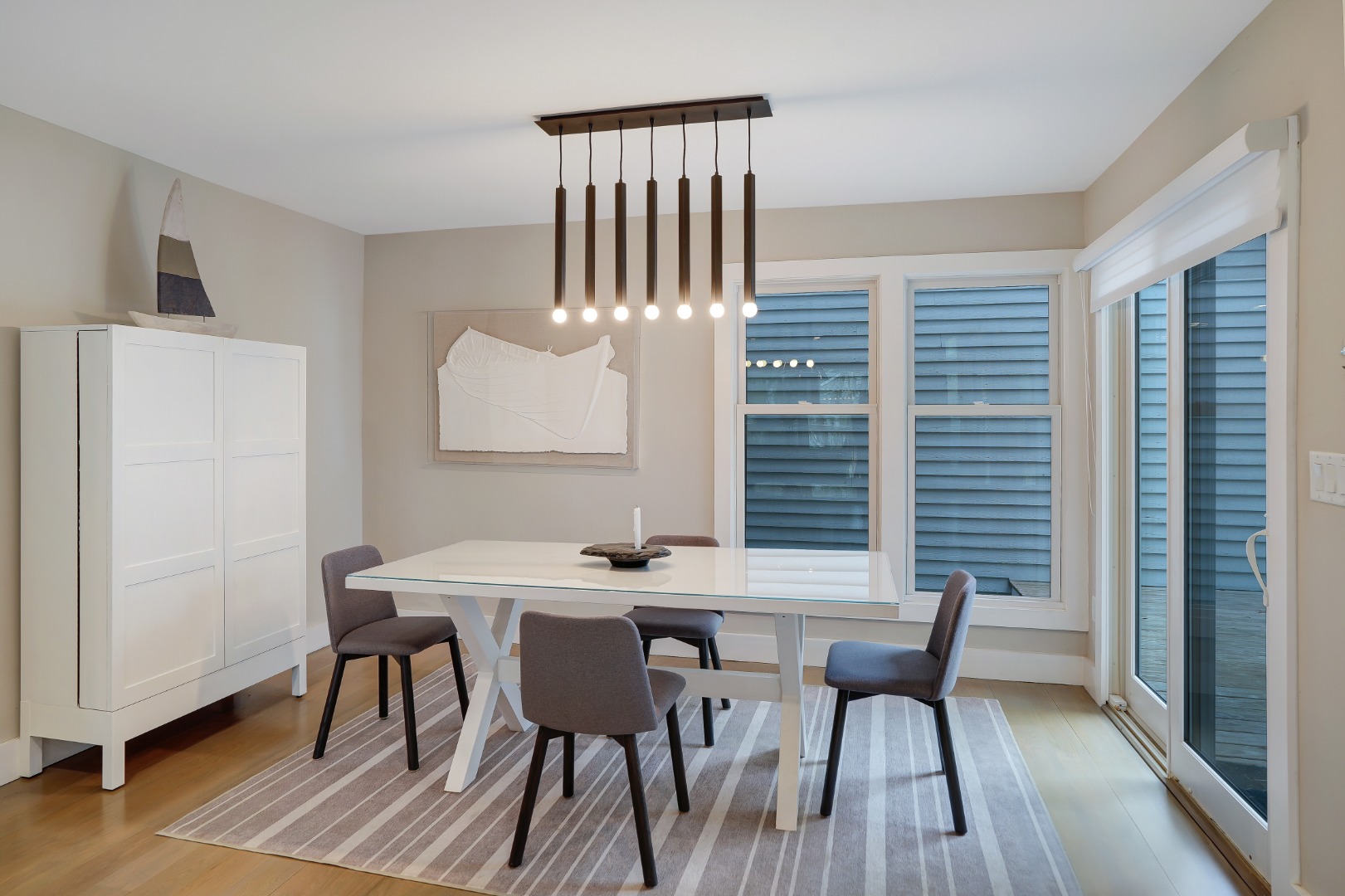150 Cove Road, Unit 10 Vineyard Haven, MA 02568 - Photo 14 of 45 Dining area with sliding door to deck.
