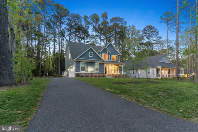a view of a house with backyard and a tree