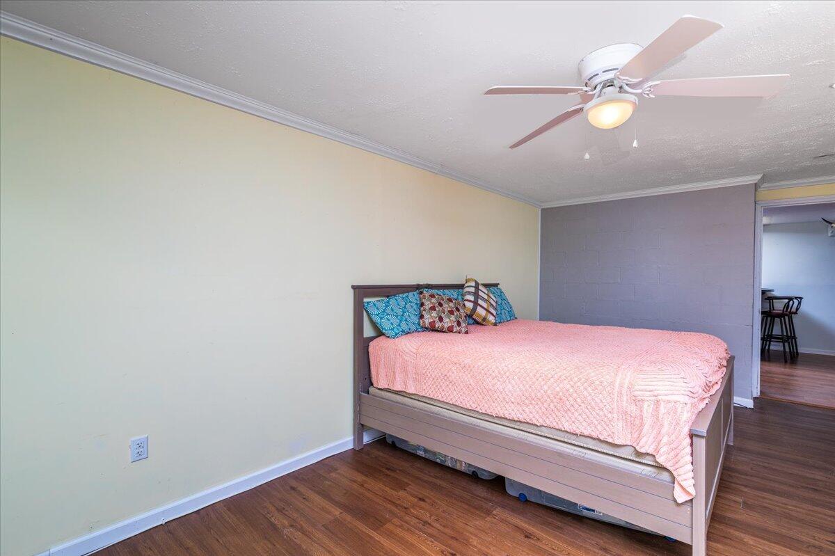 264 Pine Knob Circle Moneta, VA 24121 - Photo 41 of 67 a bedroom with a bed and a ceiling fan