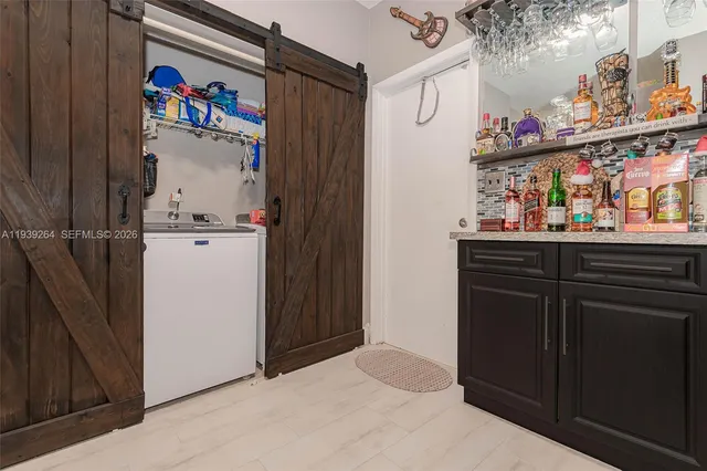 a room with storage and utility