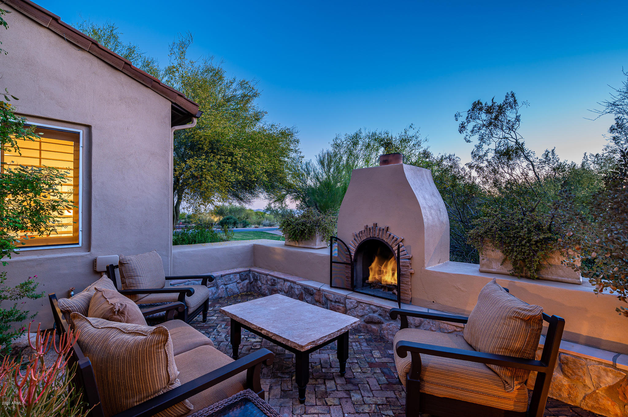 9152 East Mountain Spring Road Scottsdale, AZ 85255 - Photo 35 of 57 Side Courtyard Seating Area