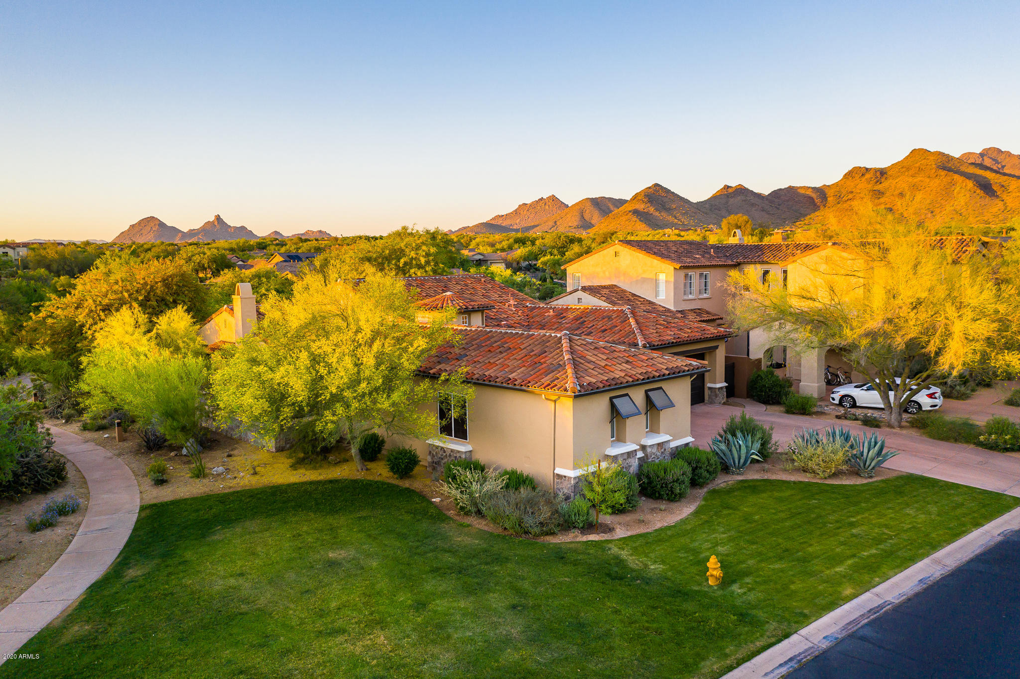 9152 East Mountain Spring Road Scottsdale, AZ 85255 - Photo 4 of 57 Aerial Front Yard