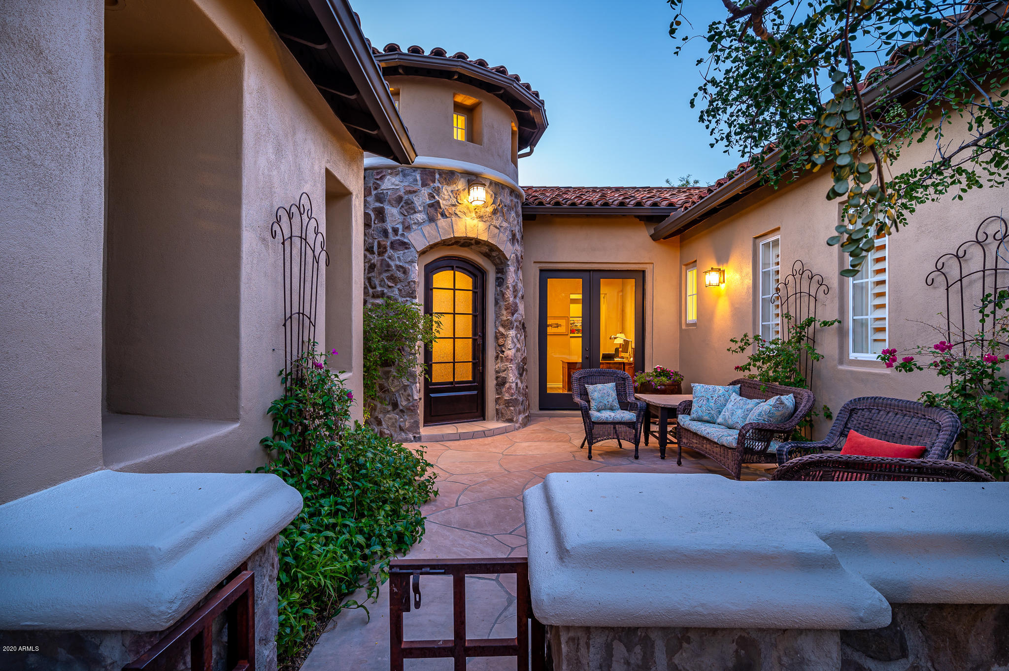 9152 East Mountain Spring Road Scottsdale, AZ 85255 - Photo 42 of 57 Front Entry Courtyard