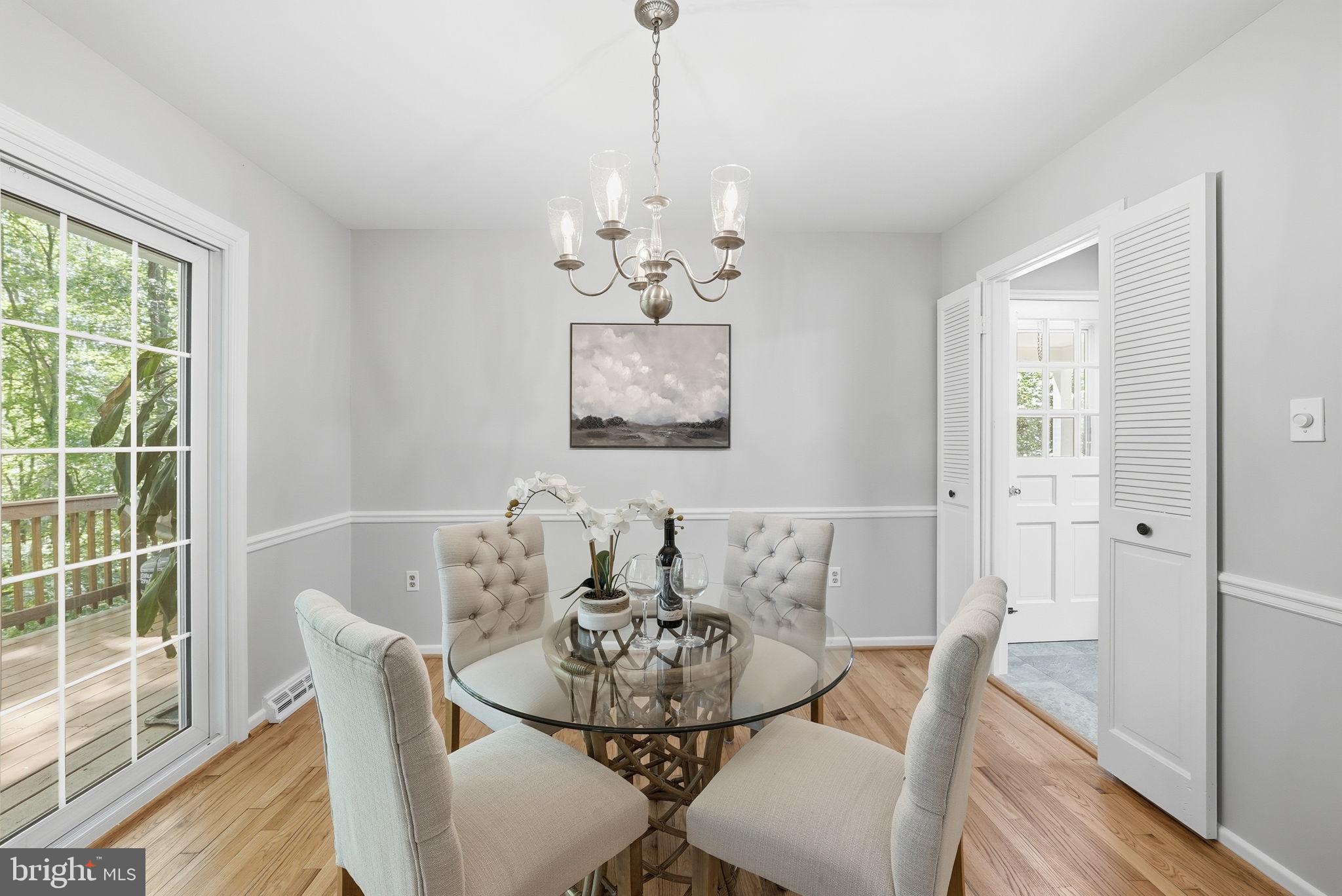 2327 Riviera Drive Vienna, VA 22181 - Photo 12 of 42 Dining room with door to deck