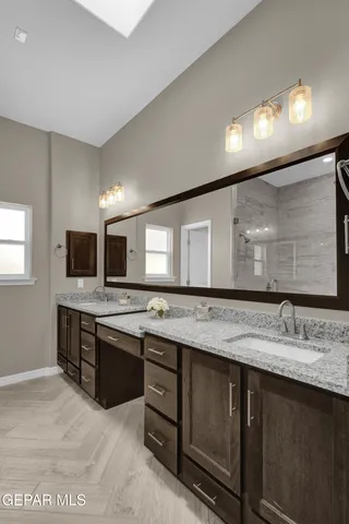 a white bath tub sitting in a bathroom