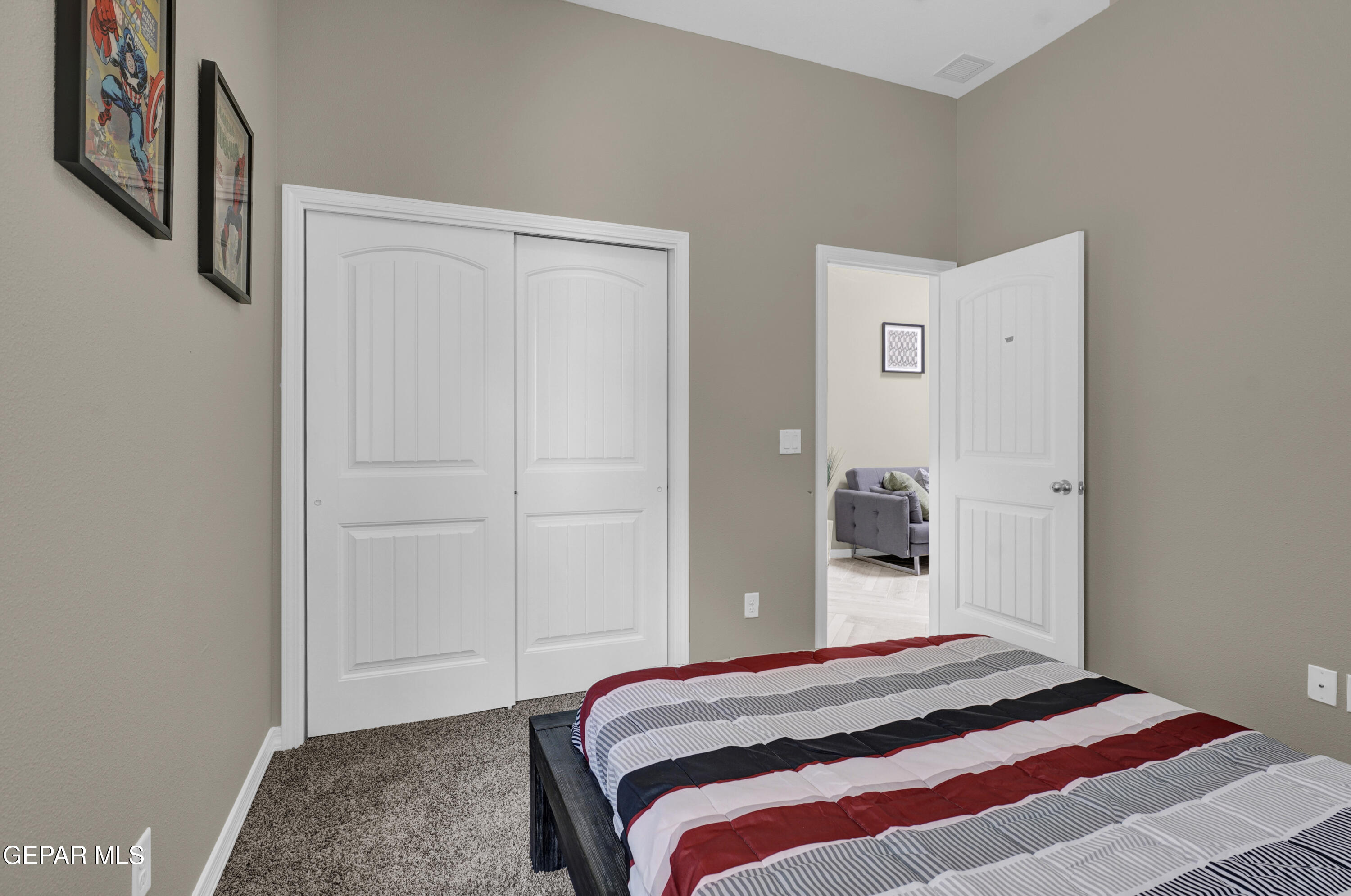 6958 Levee Circle El Paso, TX 79932 - Photo 41 of 55 a bedroom with a bed and a lamp