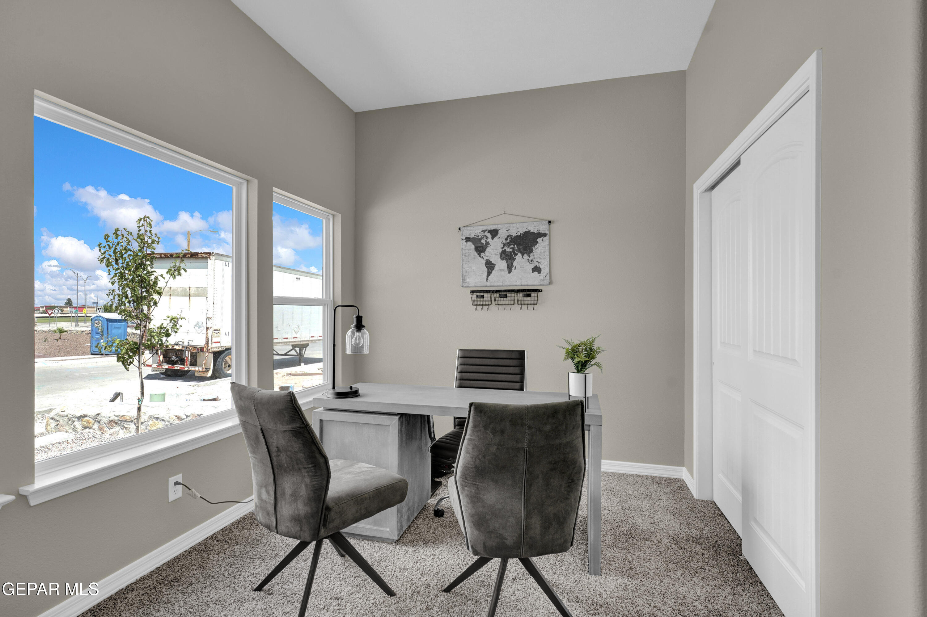 6958 Levee Circle El Paso, TX 79932 - Photo 47 of 55 a view of a dining room with furniture window and outside view