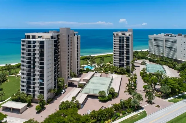 a view of a city with tall buildings