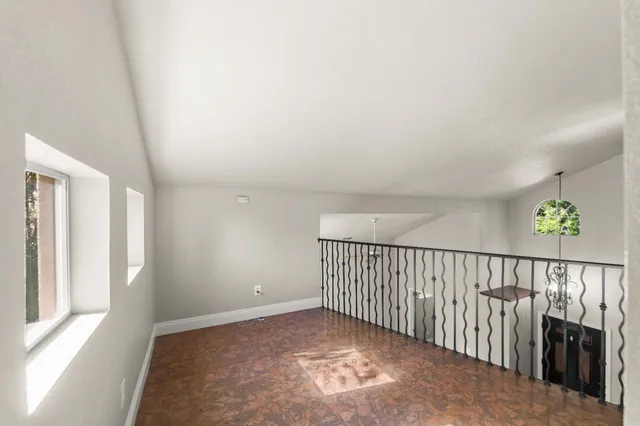 a view of hallway with window