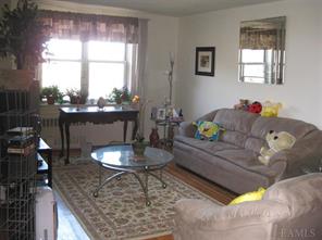 125 Bronx River Road, Unit 7K Yonkers, NY 10704 - Photo 1 of 1 a living room with furniture and a fireplace