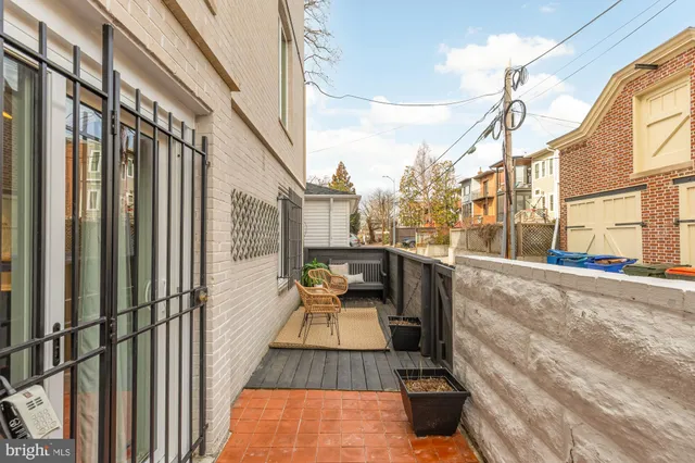 a view of balcony with couch
