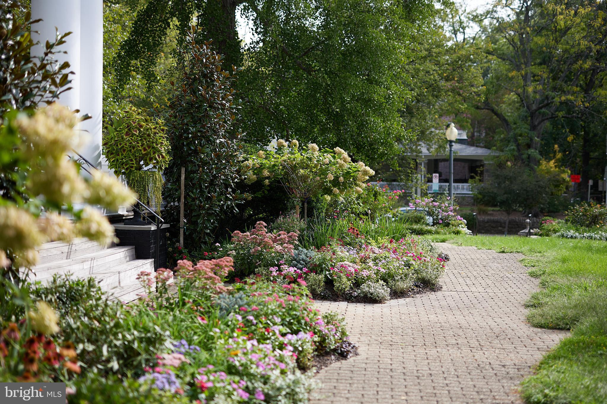 1801 Park Road Northwest, Unit 2 Washington, DC 20010 - Photo 4 of 45 a view of a garden with flowers and trees