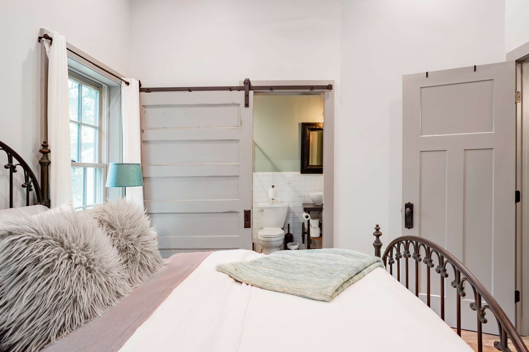 2917 Compton Road, Unit A Nashville, TN 37215 - Photo 6 of 12 a bedroom with a bed and wooden floor