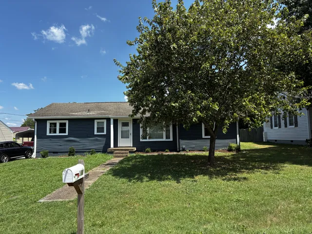 a house that has tree in front of it