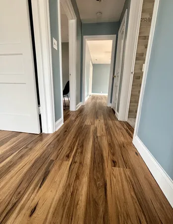 a view of wooden floor in a room