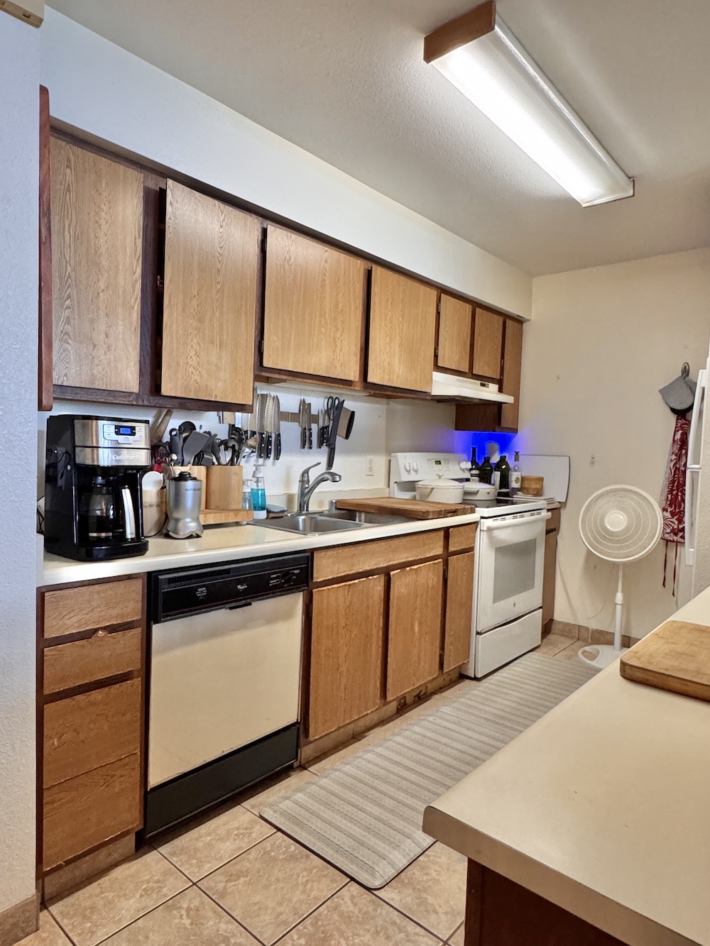 320 Papaloa Road, Unit 102 Kapaa, HI 96746 - Photo 7 of 22 a kitchen with a sink window and cabinets