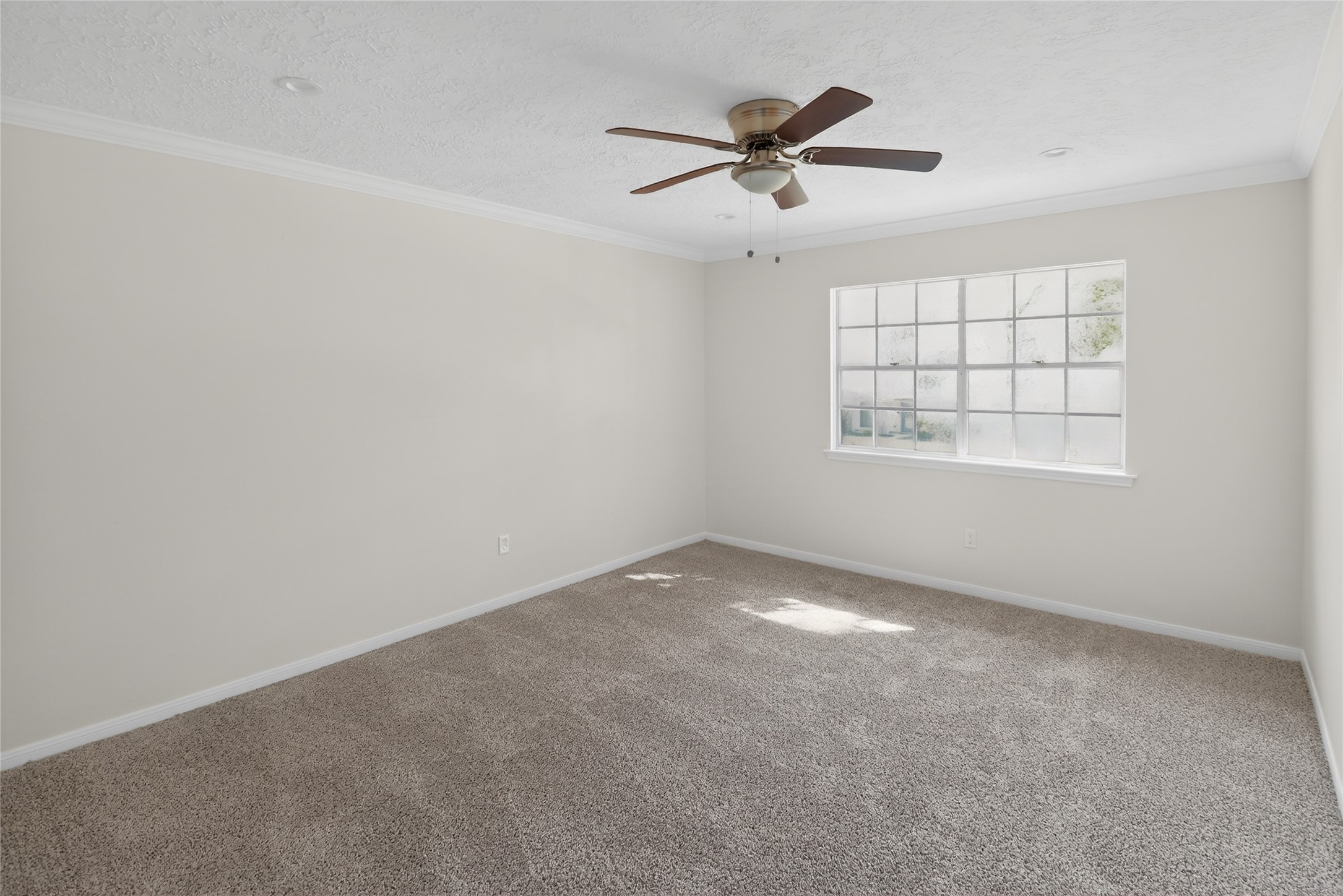 133 Cherry Tree Lane Friendswood, TX 77546 - Photo 20 of 27 an empty room with windows and fan
