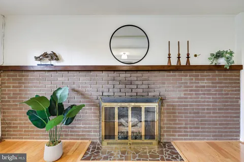 a view of a room with a window