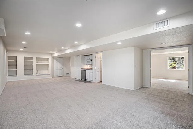 a view of an empty room