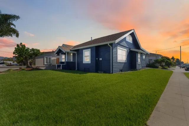 a view of outdoor space yard and front view of a house