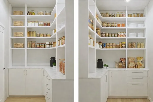 a view of walk in closet with white walls