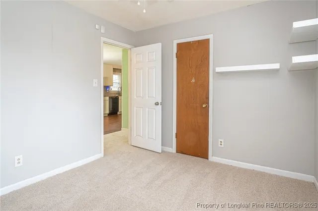 a view of an empty room