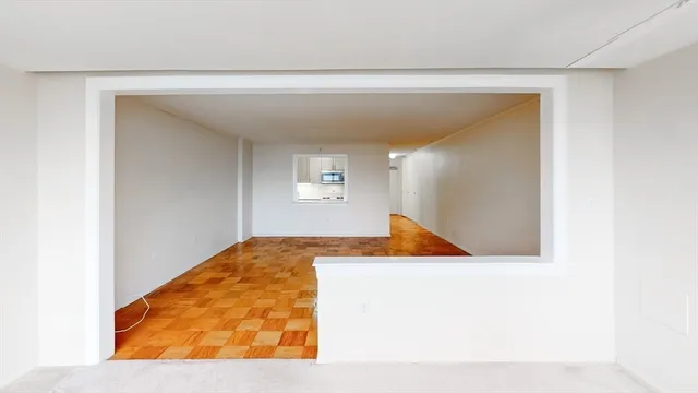 a view of wooden floor