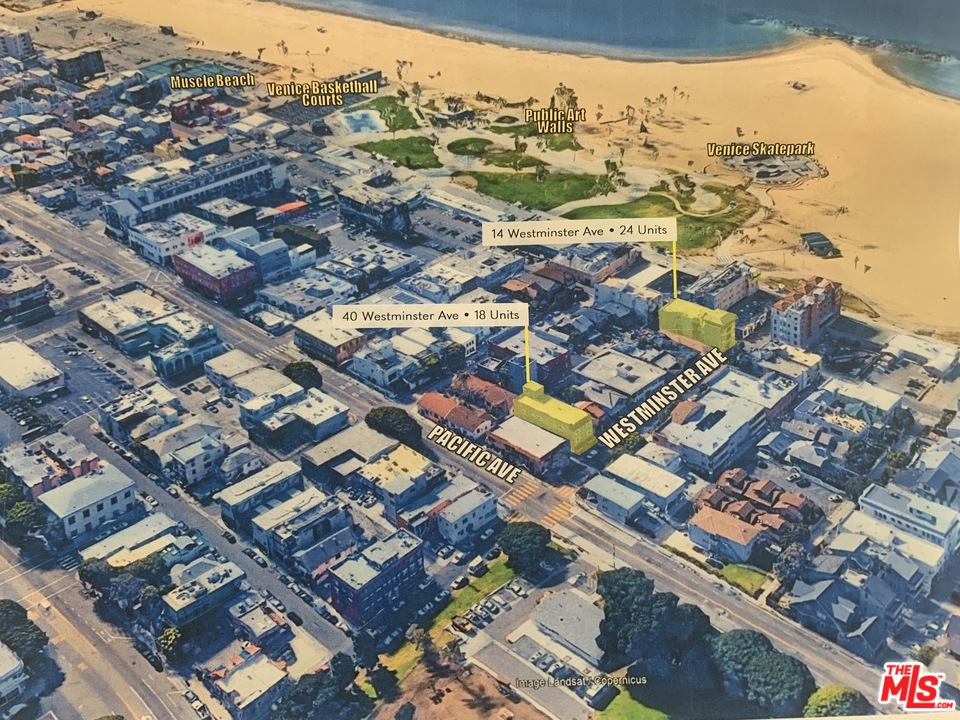 40 Westminster Avenue Venice, CA 90291 - Photo 7 of 10 an aerial view of residential houses with outdoor space
