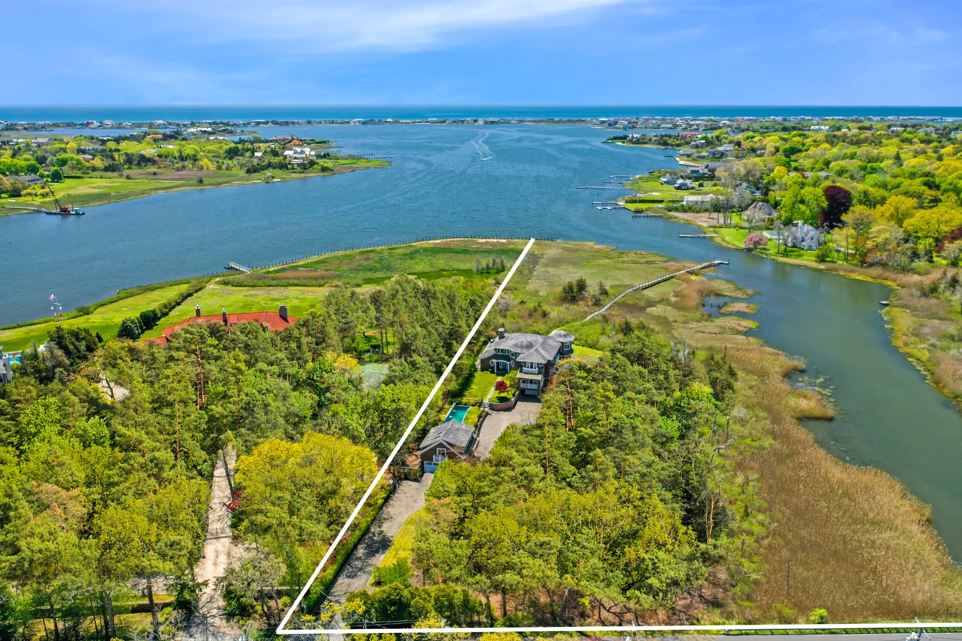 Undisclosed Address Westhampton Beach, NY 11978 - Photo 2 of 16 a view of a lake with a outdoor space
