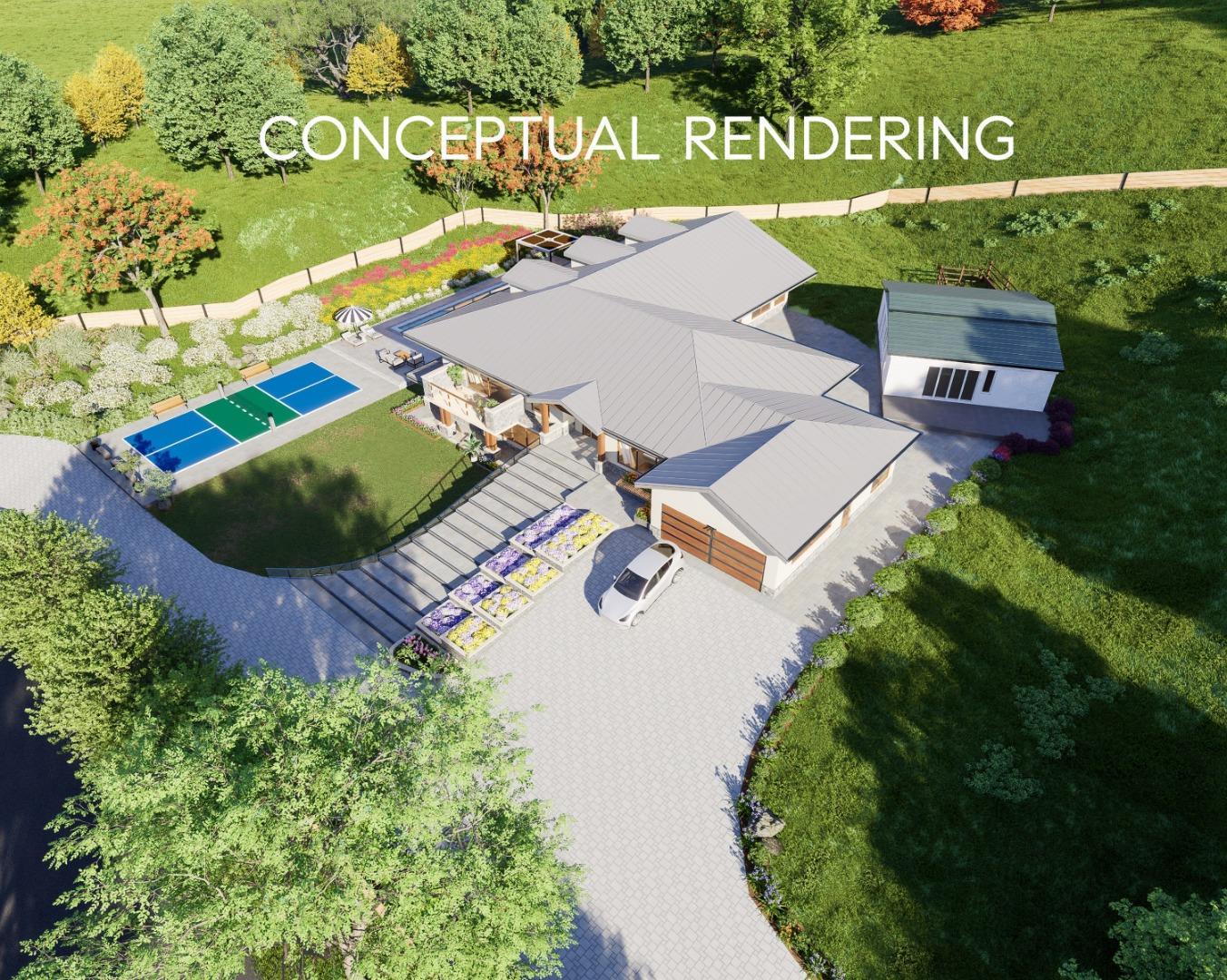 13398 Pierce Road Saratoga, CA 95070 - Photo 17 of 19 an aerial view of a house a garden and swimming pool