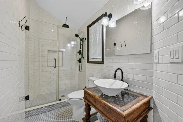 a view of a lake with a city view