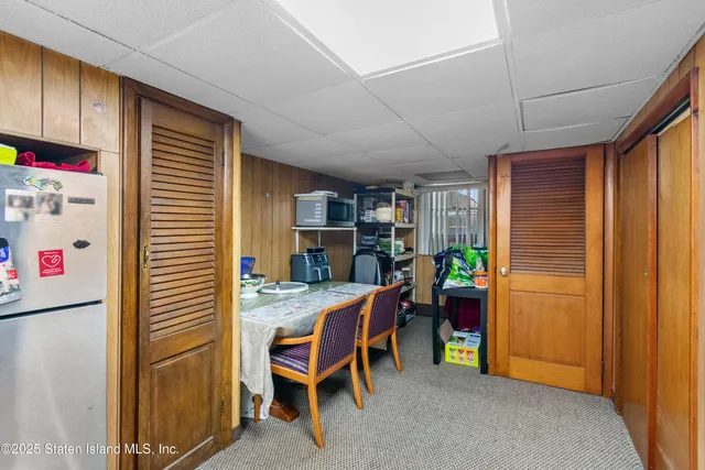 a workspace with furniture and window