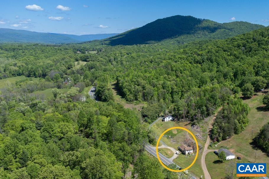 1890 River Road Faber, VA 22938 - Photo 1 of 17 a view of an aerial view of a house with a garden