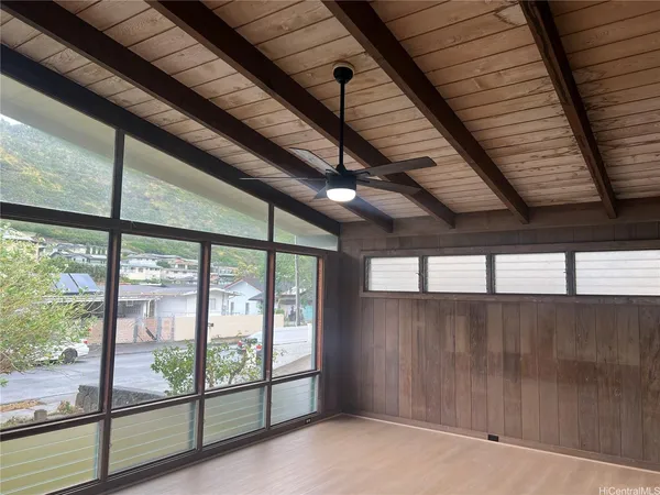 a view of a porch