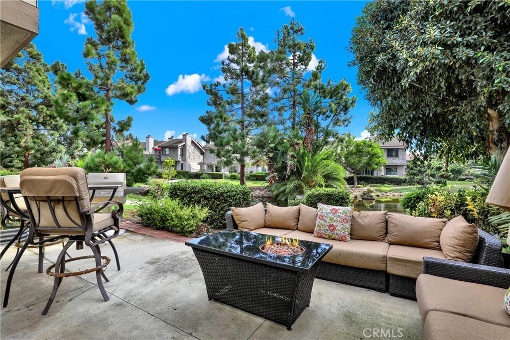 27112 Mill Pond Road, Unit 2 Dana Point, CA 92624 - Photo 14 of 51 Back patio area with view of the pond