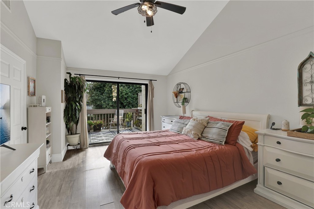 27112 Mill Pond Road, Unit 2 Dana Point, CA 92624 - Photo 22 of 51 Primary Suite w/ slider to deck with views of pond and grounds