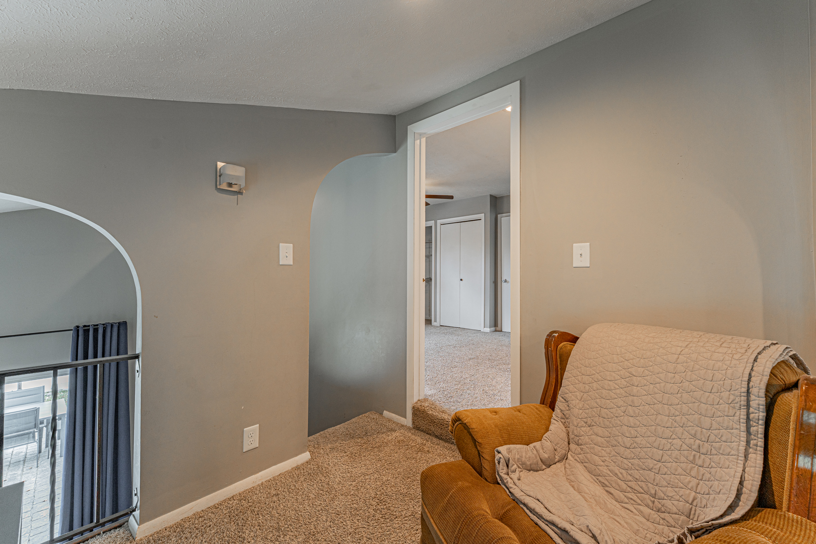 805 South Grove Street Normal, IL 61761 - Photo 19 of 32 a bedroom with a bed and chair