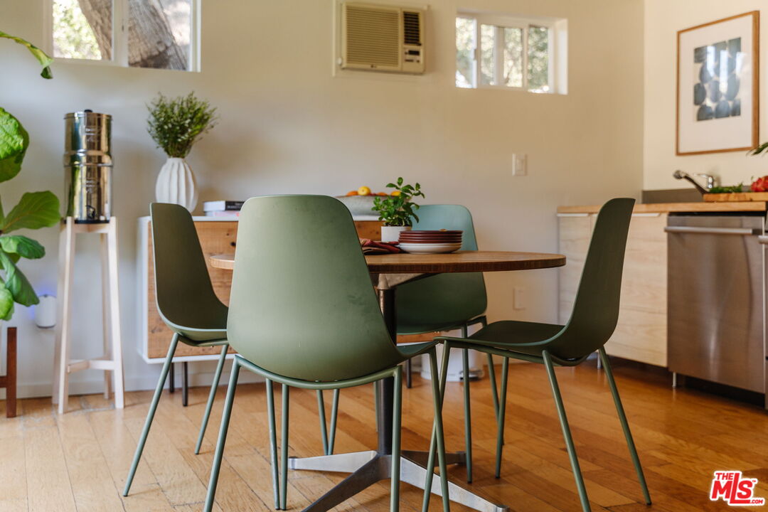20906 Fontaine Road Topanga, CA 90290 - Photo 8 of 73 a view of a workspace with furniture and wooden floor