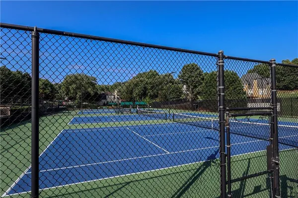 a view of a tennis court