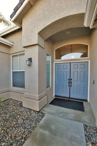 a view of front door