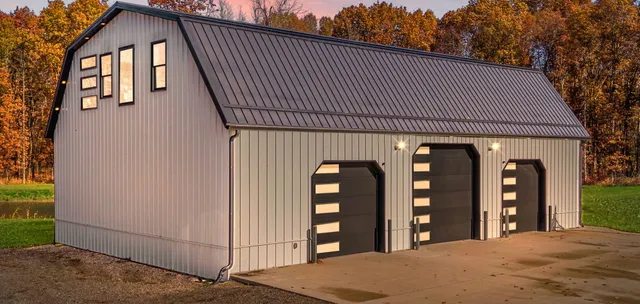 a view of a house with brick walls