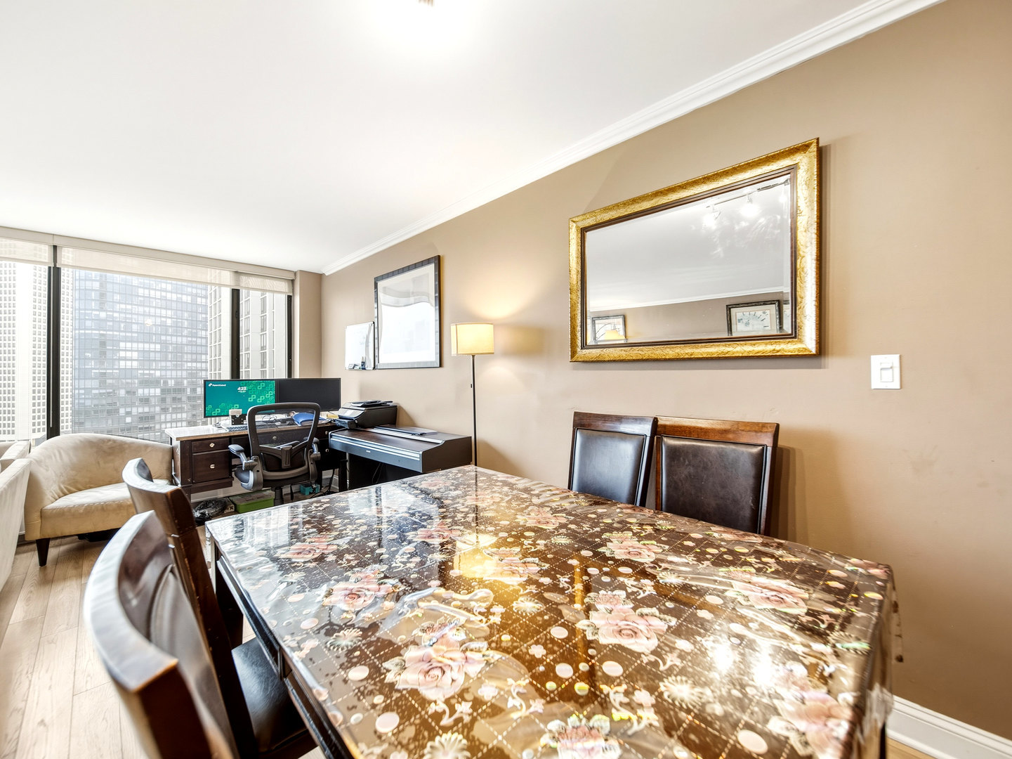 5455 North Sheridan Road, Unit 1404 Chicago, IL 60640 - Photo 8 of 24 a bedroom with furniture and a large window