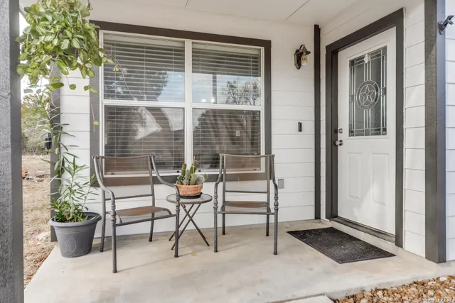 a view of outdoor space with seating area