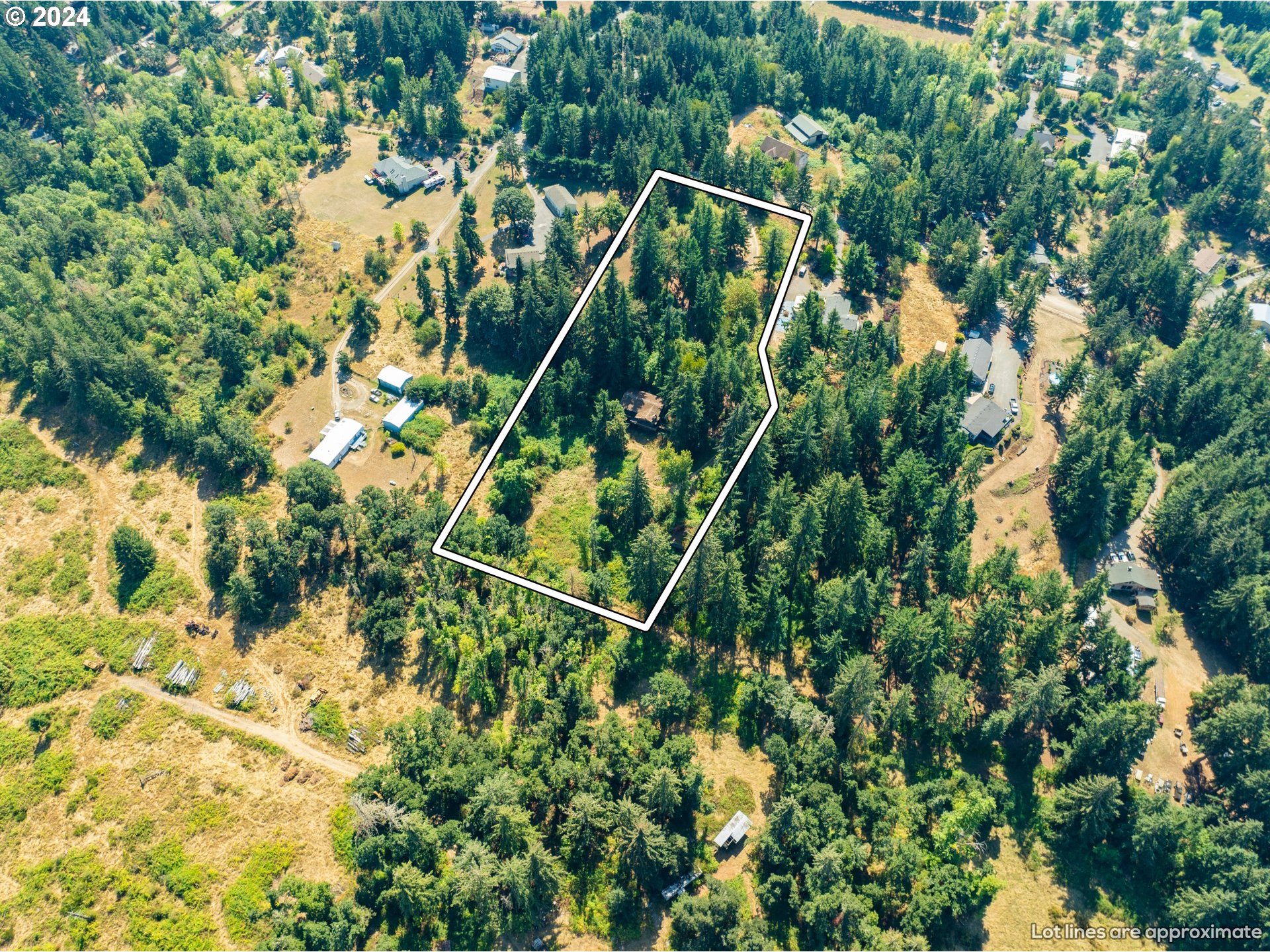 10909 South Ridgetop Drive Molalla, OR 97038 - Photo 23 of 28 a backyard of a house with lots of green space