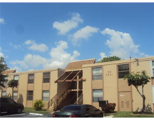 a front view of a multi story building