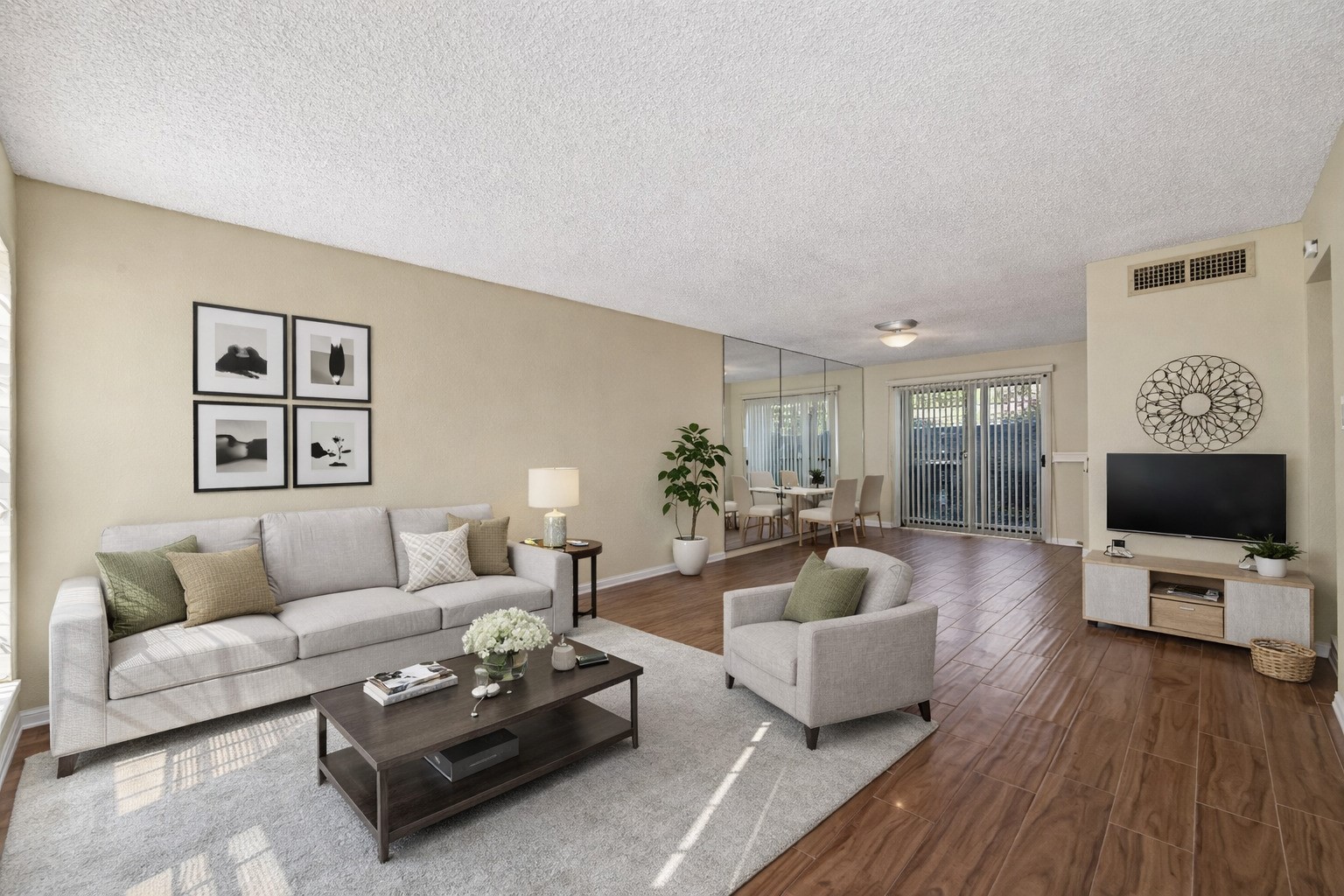 3100 Jeanetta Street, Unit 1004 Houston, TX 77063 - Photo 1 of 42 What a lovely townhome! This virtual staging shows how a thoughtful furniture arrangement can transform the living space into a warm, high-end social hub. (Virtually staged)